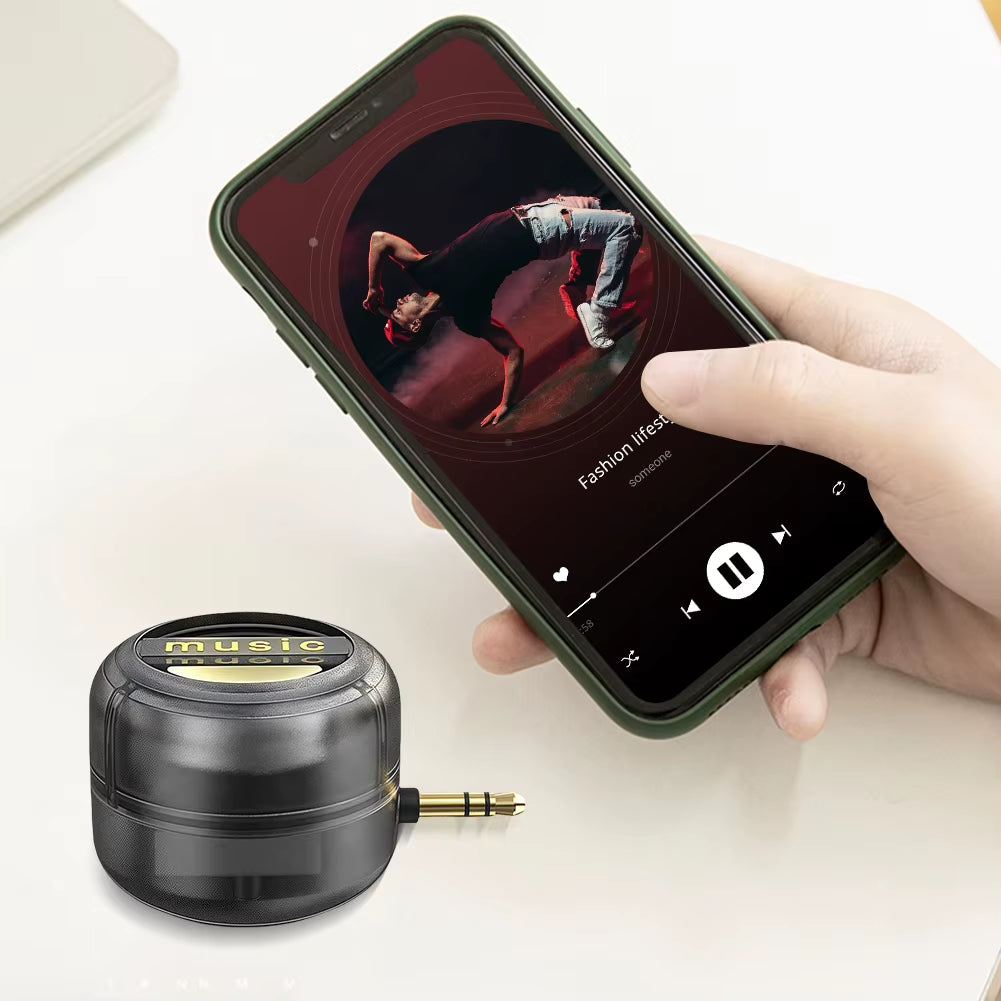 Portable Mini Speaker with Universal Type-C and 3.5mm Jack - Mobile Phone Amplifier and External Sound Box