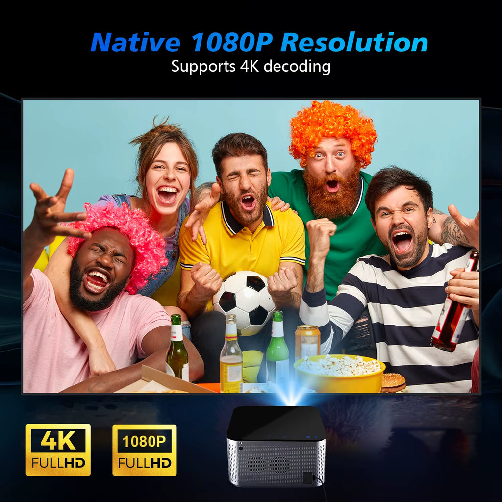 Revolutionize Your Home Theater with the Android 11 4K Smart Projector - Stunning 580 ANSI Lumens & Voice Control for an Immersive Experience
