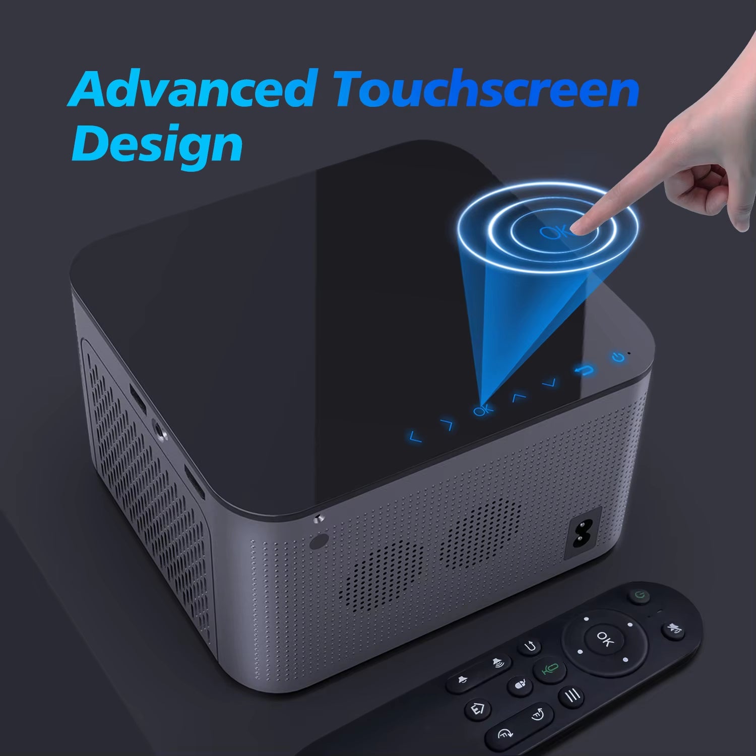 Revolutionize Your Home Theater with the Android 11 4K Smart Projector - Stunning 580 ANSI Lumens & Voice Control for an Immersive Experience
